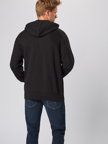 melns LEVI'S ® Sportisks džemperis 'OVERSIZED GRAPHIC': no aizmugures