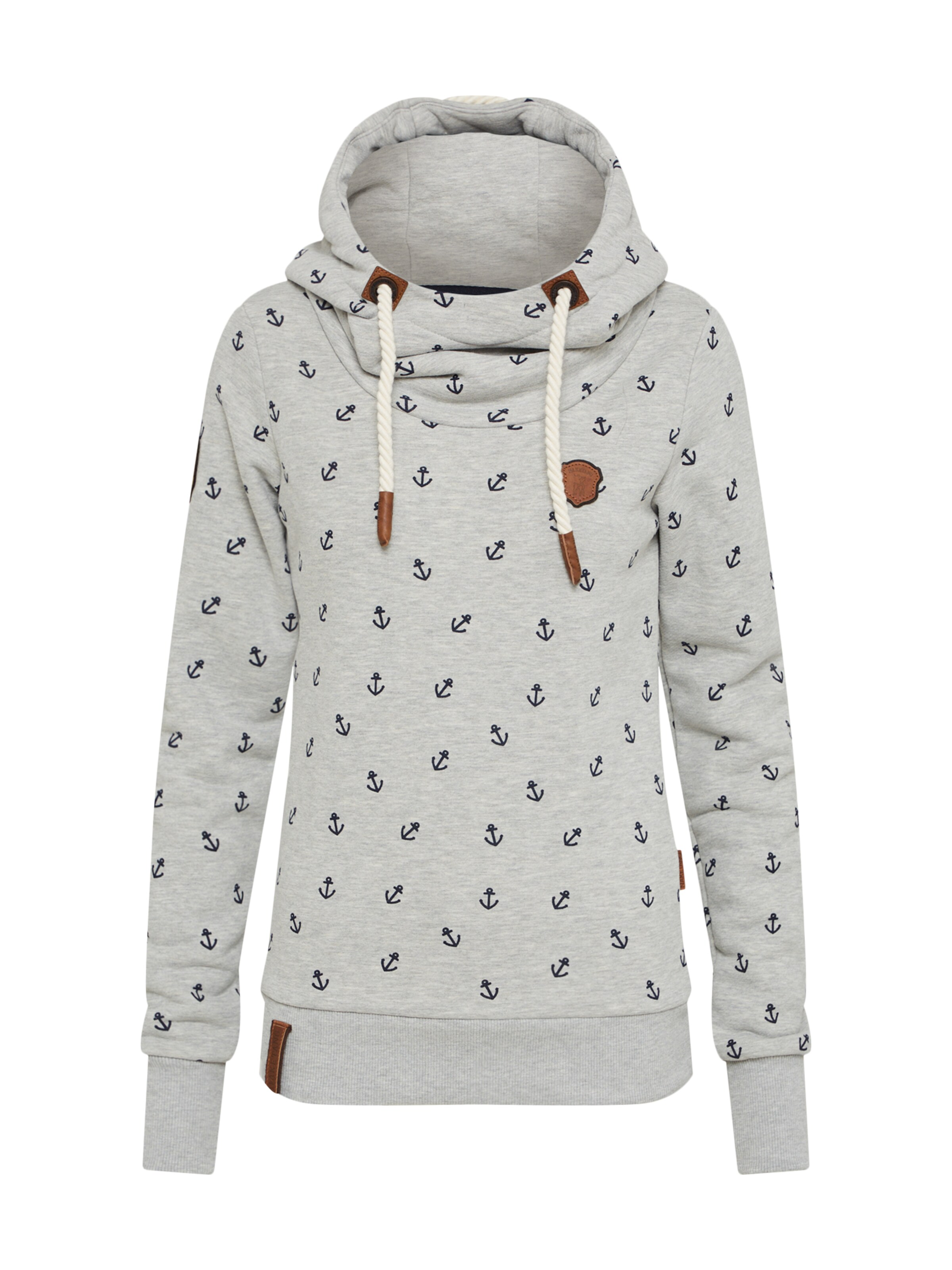 naketano - Winterjas in de kleur Grijs gemêleerd