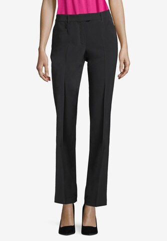 Betty Barclay Regular Pleated Pants in Black: front