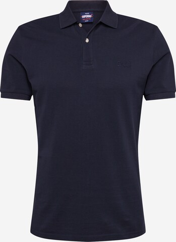 Superdry Regularny krój Koszulka 'CLASSIC MICRO LITE' w kolorze niebieski: przód