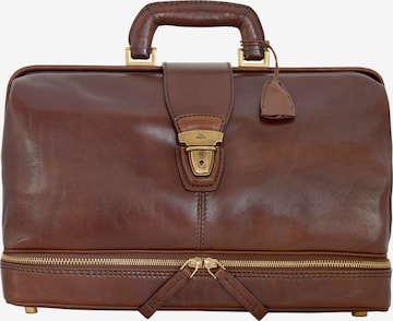 The Bridge Travel Bag in Brown: front