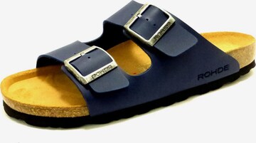 ROHDE Mules in Blue: front