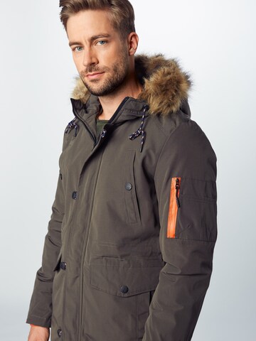 Parka invernale 'Leake' di INDICODE JEANS in verde