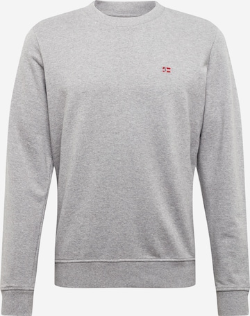 NAPAPIJRI Regular fit Sweatshirt 'Balis' in Grey: front