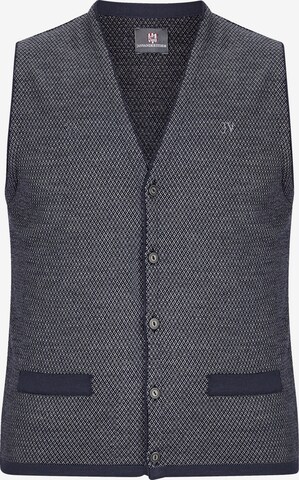 Jan Vanderstorm Gebreid vest 'Tane' in Blauw: voorkant