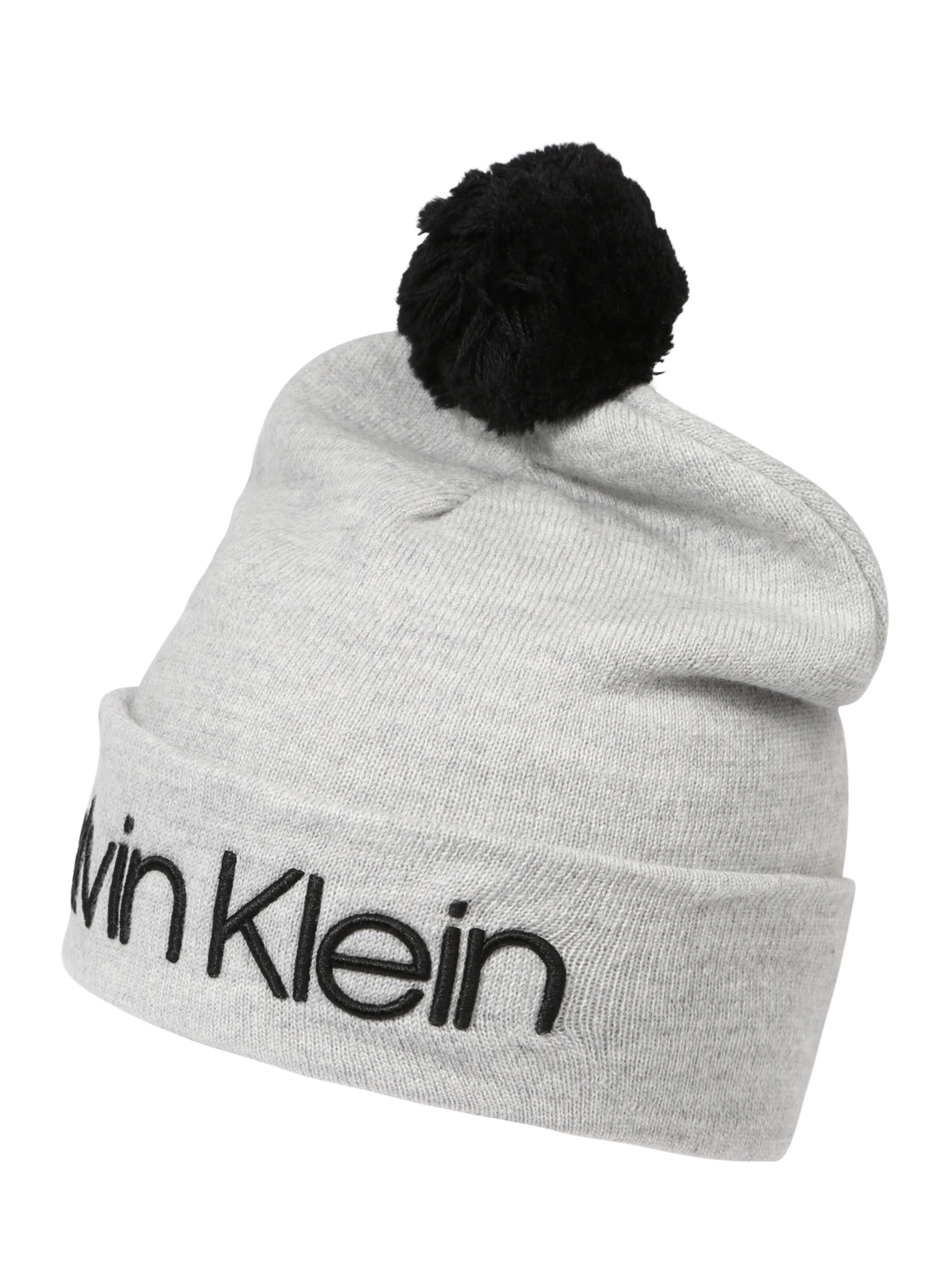 Calvin Klein - Mütze 'POP POM' in grau