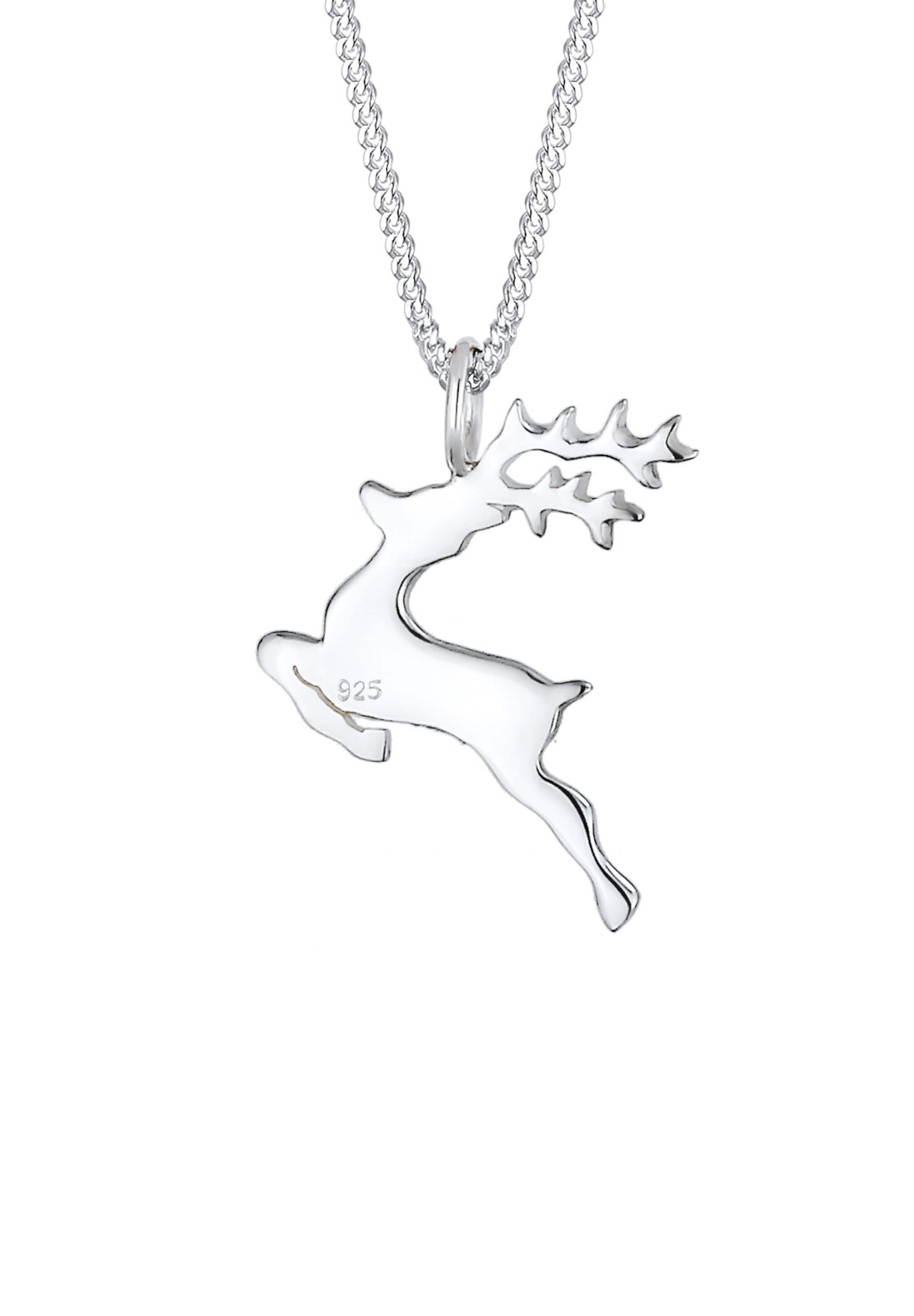 ELLI Kette 'Hirsch' in Silber