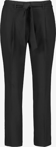 TAIFUN Pleated Pants in Black: front