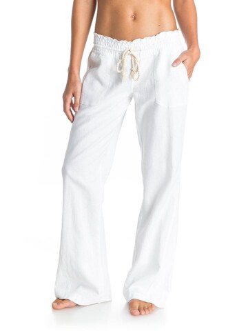 ROXY Loose fit Trousers 'Oceanside' in White: front