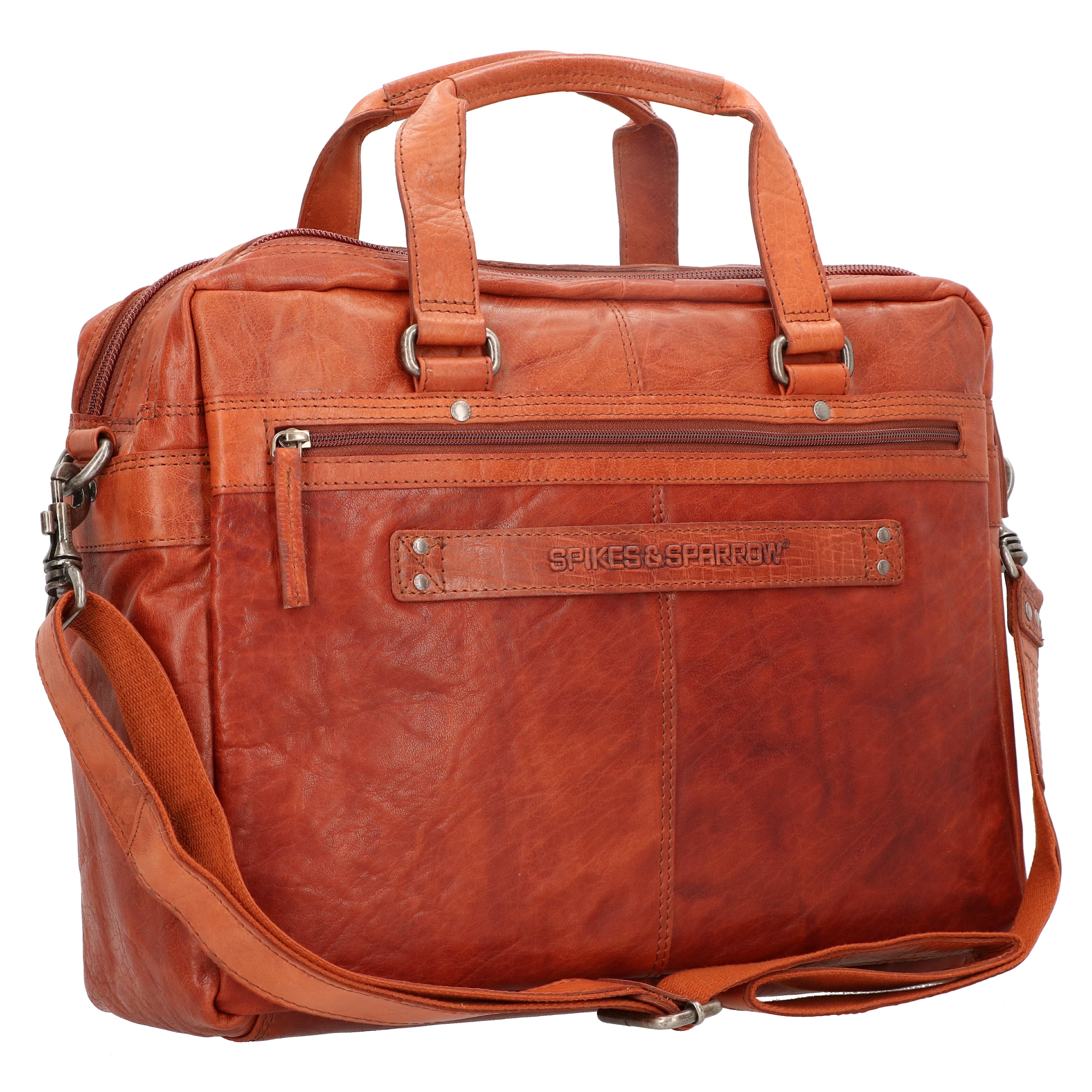 Spikes & Sparrow Document Bag in Brown