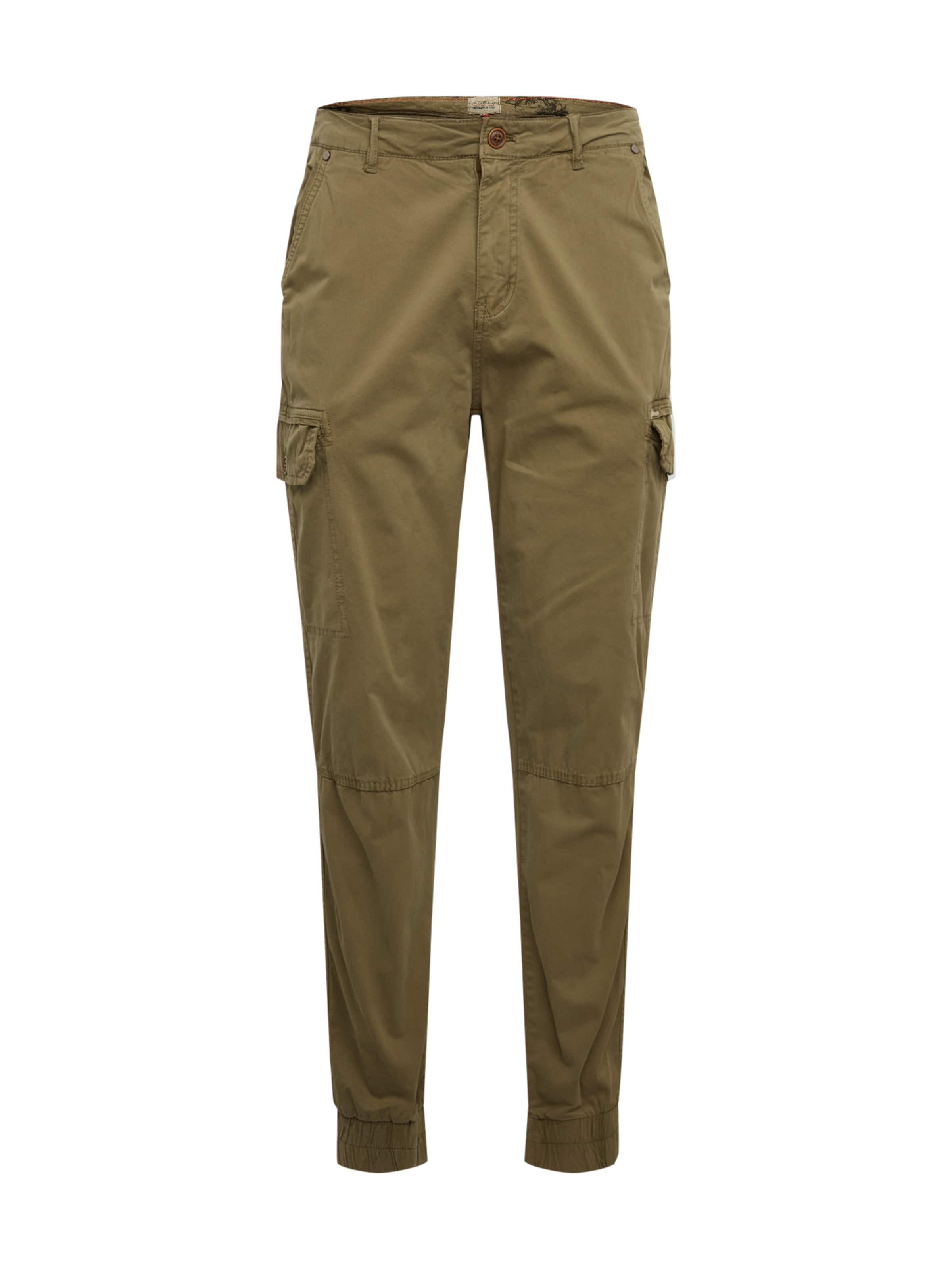 BLEND Tapered Cargo trousers 'BHNAN' in Green: front