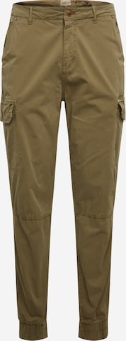 BLEND Tapered Cargo Pants in Green: front