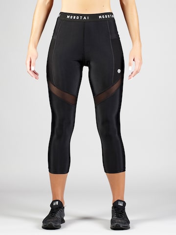 MOROTAI Regular Workout Pants in Black: front