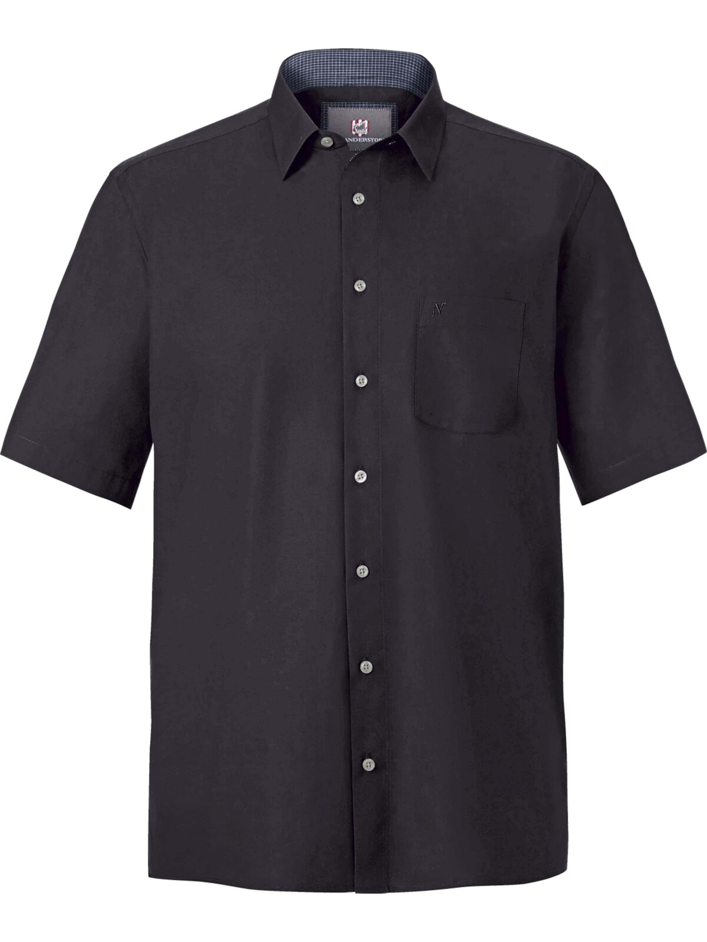 Jan Vanderstorm Comfort fit Button Up Shirt 'Meino' in Black: front