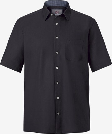 Jan Vanderstorm Button Up Shirt 'Meino' in Black: front