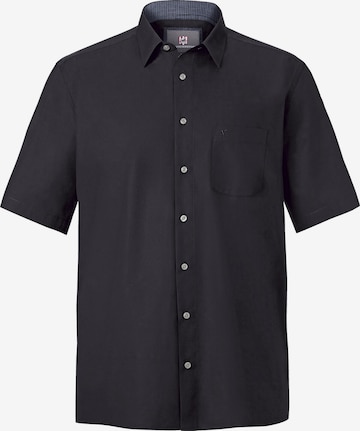 Jan Vanderstorm Comfort fit Button Up Shirt 'Meino' in Black: front