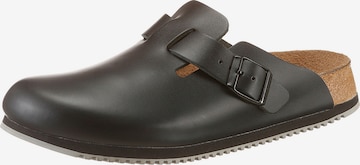 BIRKENSTOCK Clogs 'Boston' in Zwart: voorkant