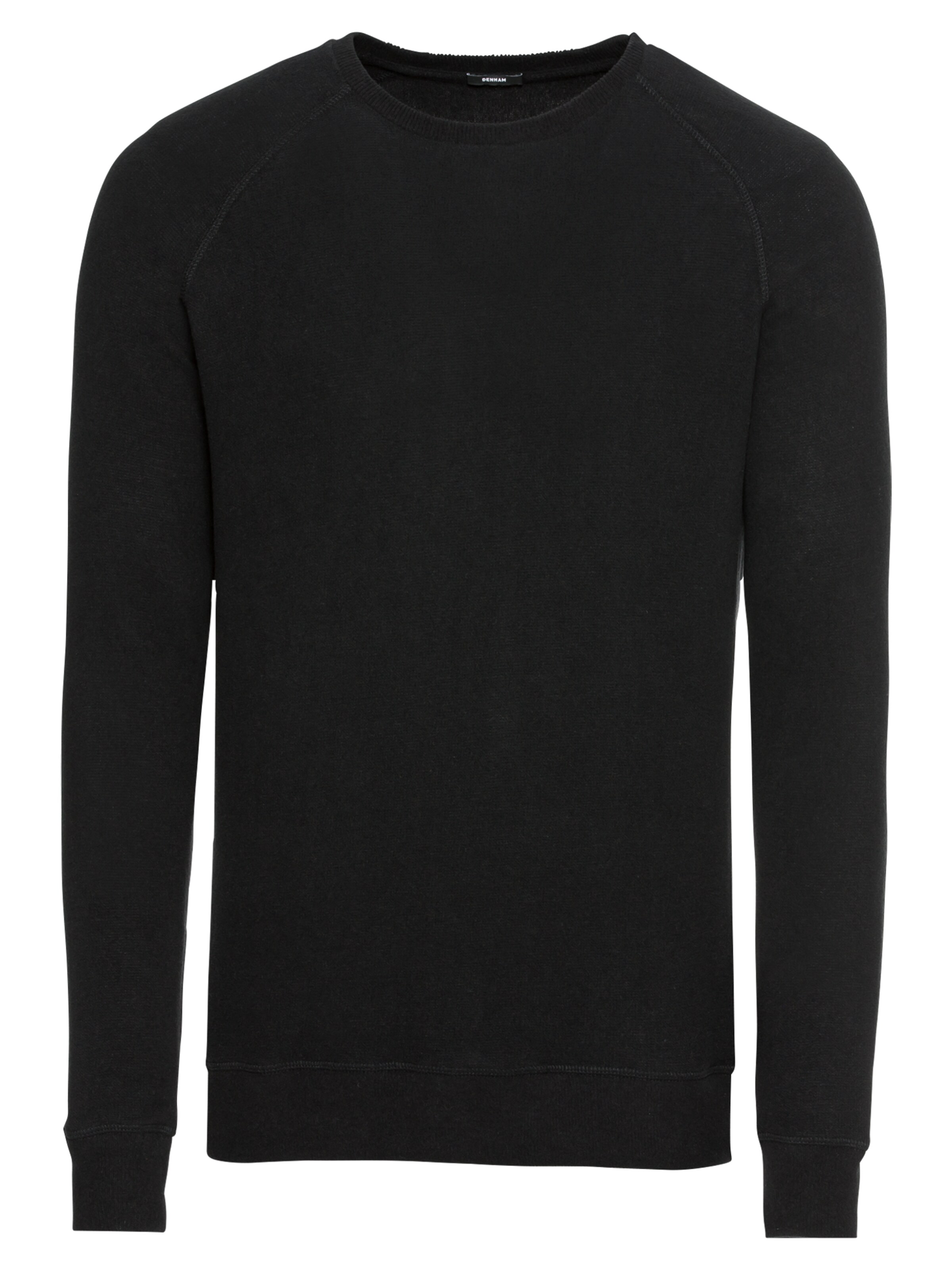 DENHAM - Sweatshirt 'JV RAGLAN CREW CFJ' in de kleur Zwart