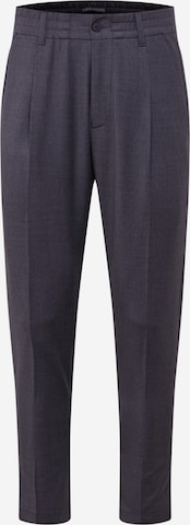 DRYKORN Pleat-Front Pants in Grey: front