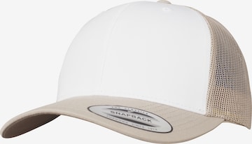 Casquette Flexfit en beige : devant