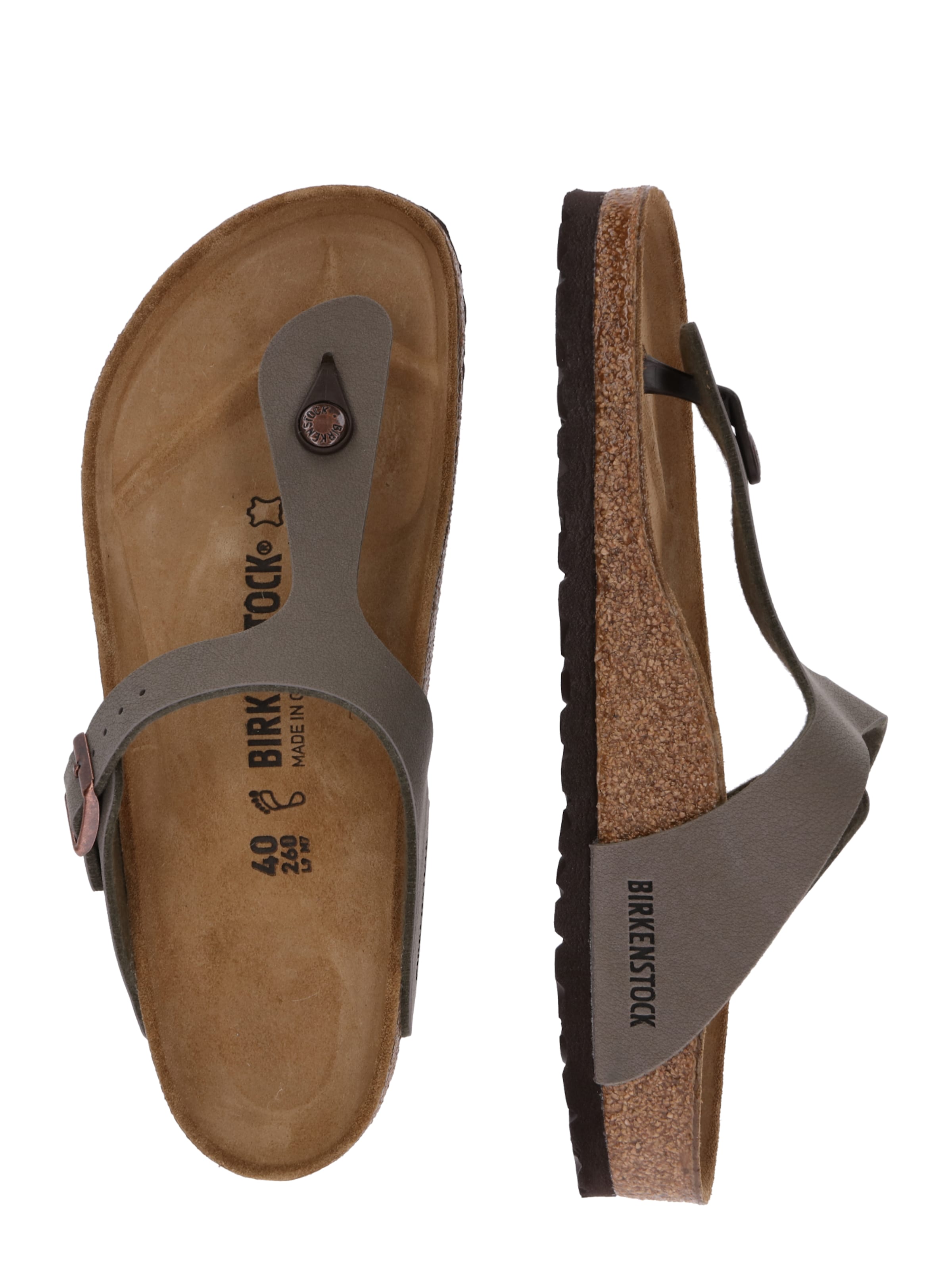 Chaussures Tongs Gizeh BIRKENSTOCK en Taupe 