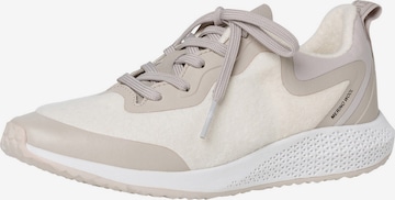 Baskets basses TAMARIS en beige : devant