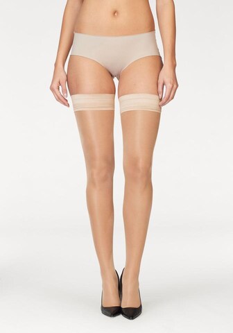 LASCANA Hold-up stockings '20DEN' in Beige: front