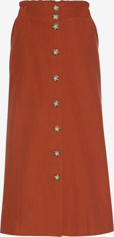 LASCANA Skirt in Brown: front