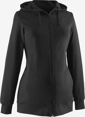 Neun Monate Kapuzensweatjacke in Schwarz: predná strana