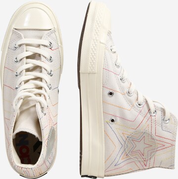 CONVERSE Trampki wysokie 'Rainbow' w kolorze biały: bok