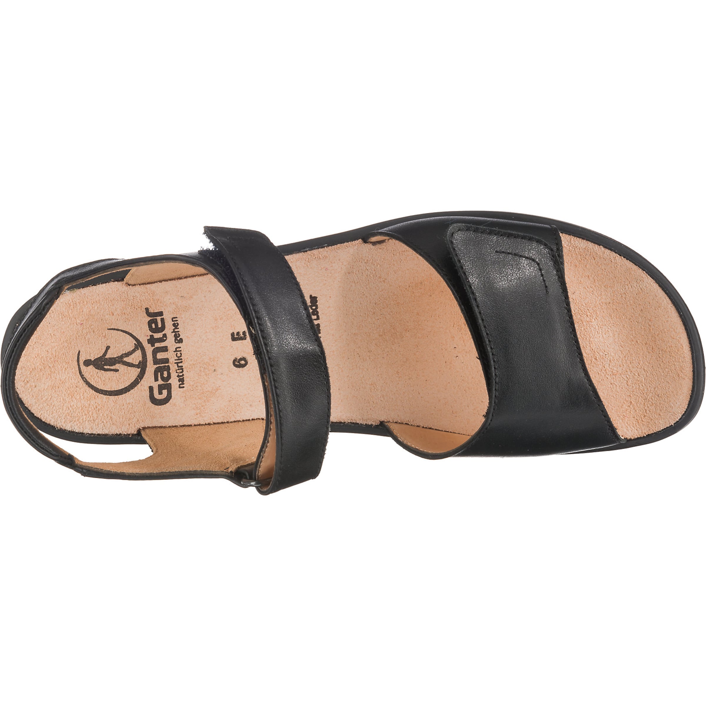 Ganter Strap sandal 'Sonnica' in Black