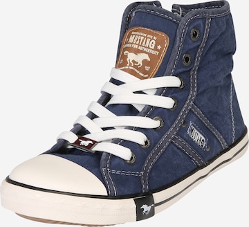 MUSTANG High-top trainers in Blue: front