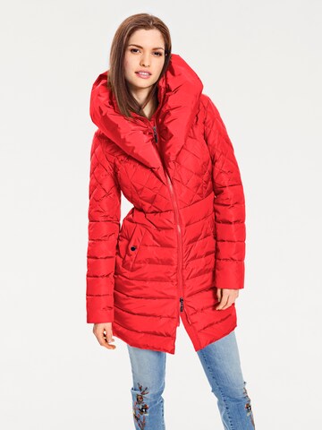 Manteau d’hiver heine en rouge : devant