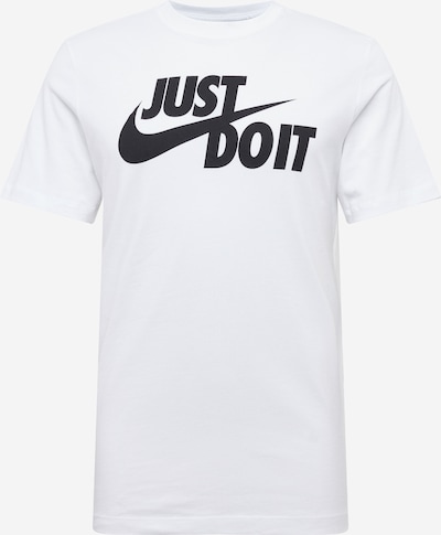 Nike Sportswear Shirt 'Swoosh' in de kleur Zwart / Offwhite, Productweergave