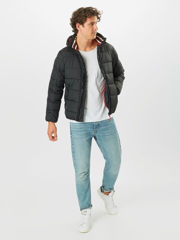 INDICODE JEANS Přechodná bunda 'Juan Diego' – černá