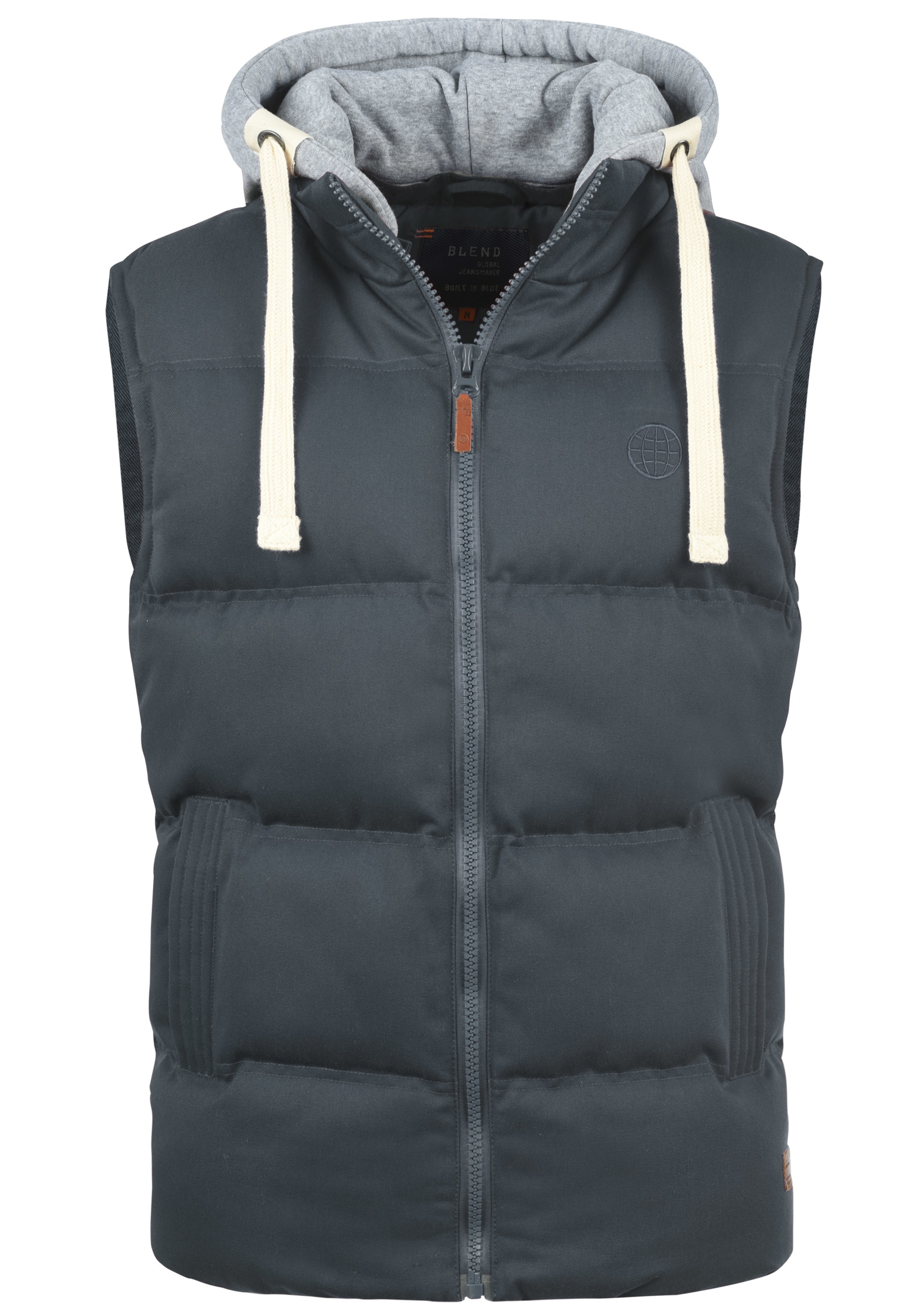 BLEND Vest 'Jens' in Blue: front