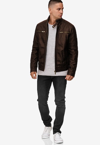 INDICODE JEANS Between-Season Jacket 'Germo' in Brown