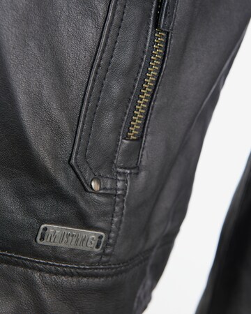 MUSTANG Lederjacke in Schwarz