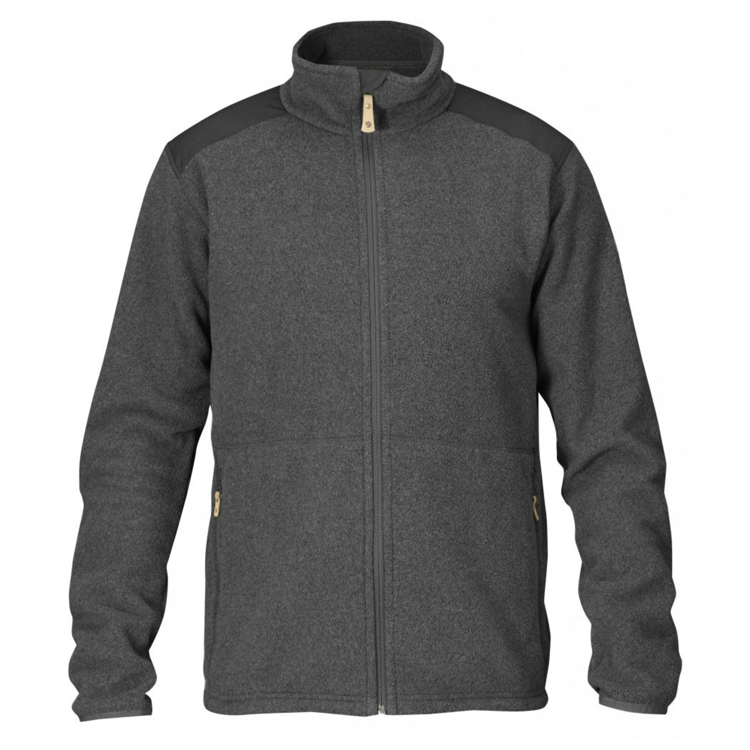 Fjällräven Fleece Jacket 'Sten' in Grey: front