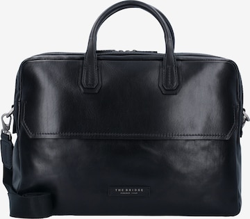 Borsa portadocumenti 'Williamsburg' di The Bridge in nero: frontale