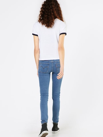 Coupe slim Jean '710™ Super Skinny' LEVI'S ® en bleu : derrière