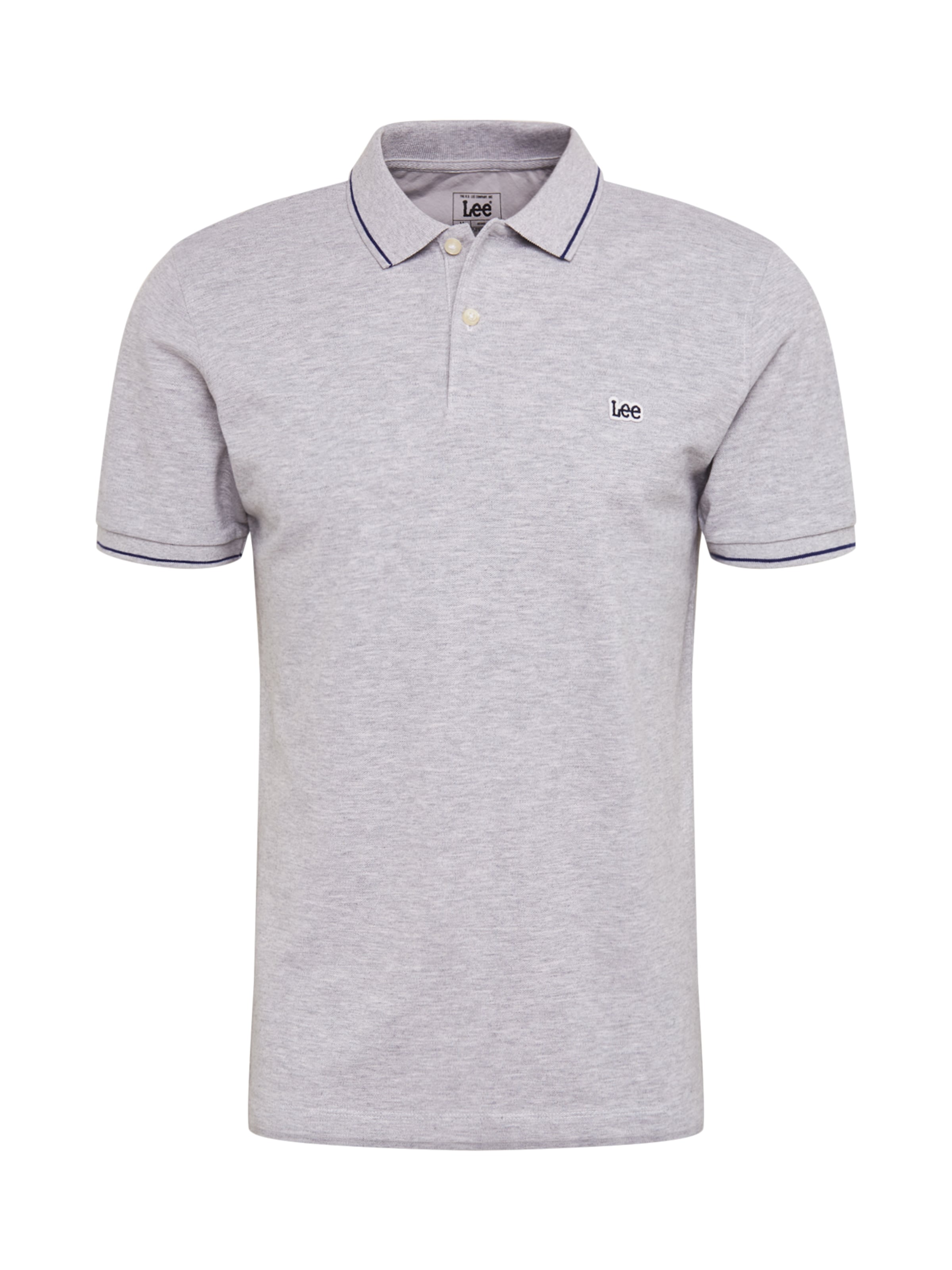 Lee Regularny krój Koszulka 'PIQUE POLO' w kolorze szary: przód