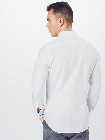 Slim fit Camicia di SEIDENSTICKER in bianco