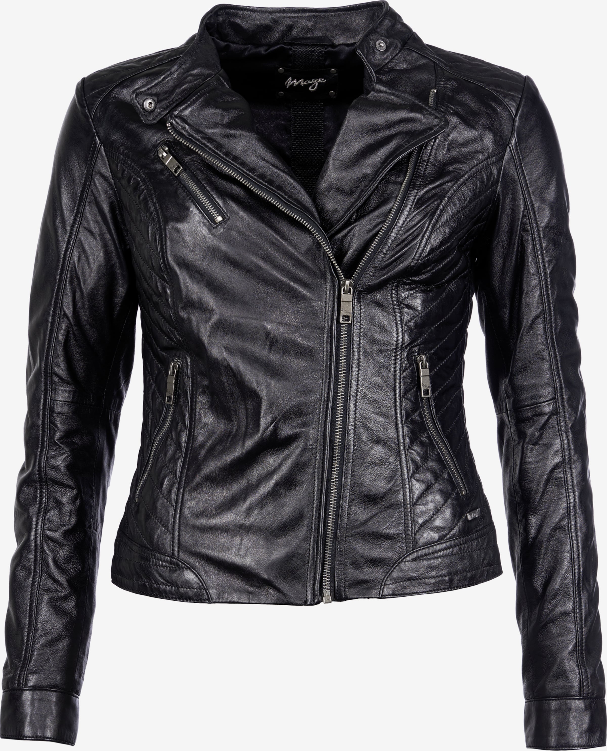 Maze Lederjacke \'Sally\' in YOU Schwarz | ABOUT