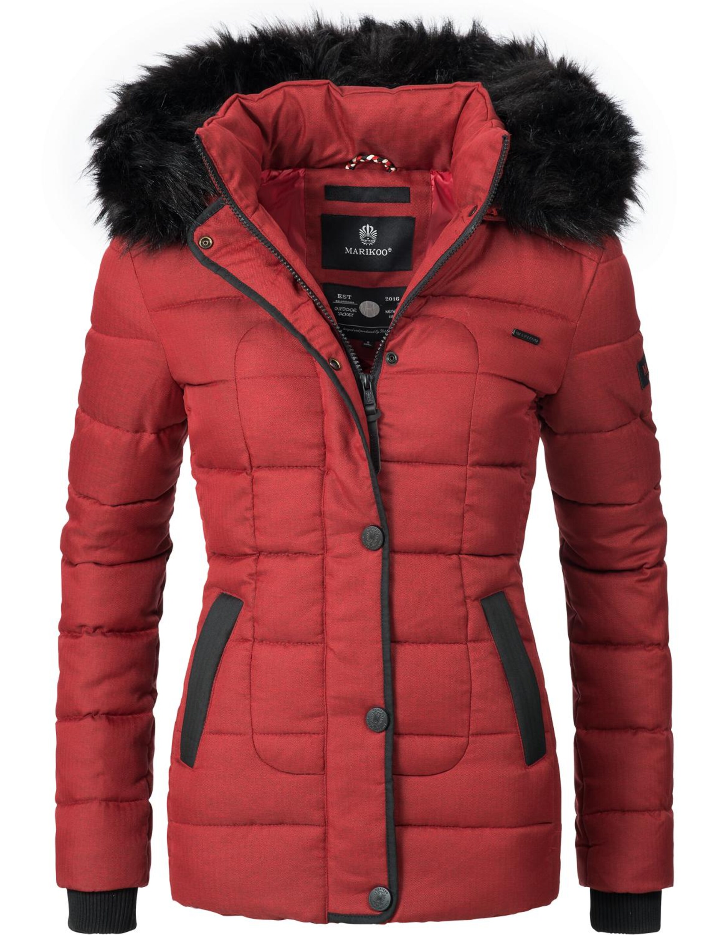 Giacca invernale 'Unique' di MARIKOO in rosso: frontale