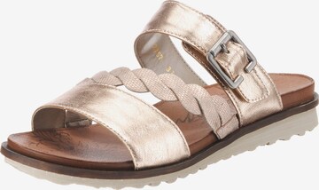 REMONTE Mules in Gold: front