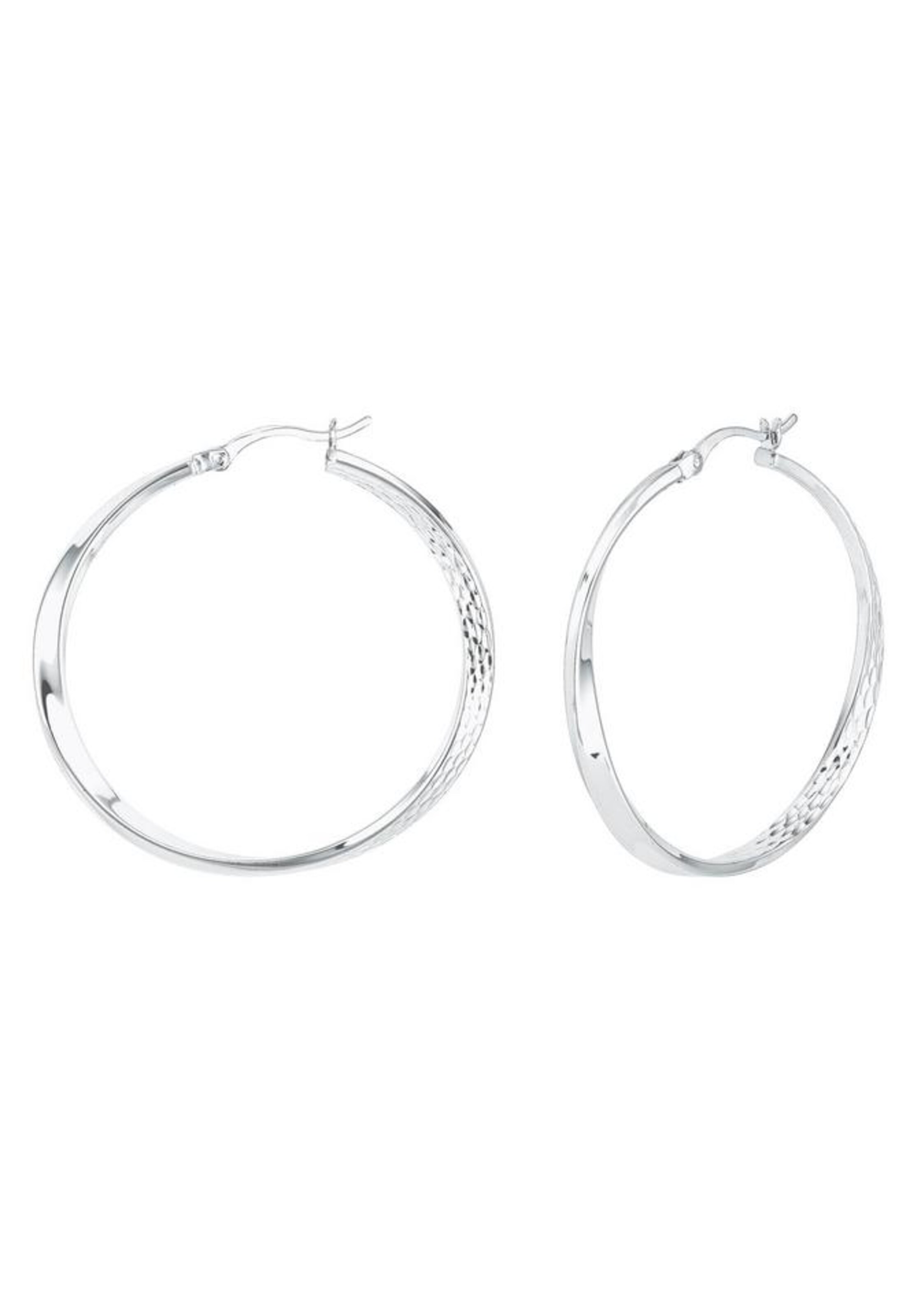 AMOR Earrings in Silver: front