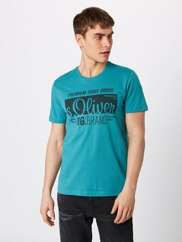 s.Oliver Shirt in Groen: voorkant