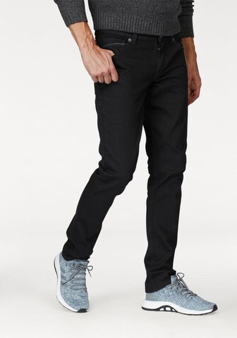 BRUNO BANANI Regular Straight-Jeans in Schwarz: predná strana