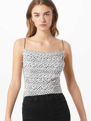 Top di Miss Selfridge in bianco: frontale